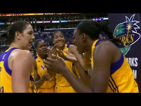 Nneka Ogwumike and Candace Parker Collide During Celebration