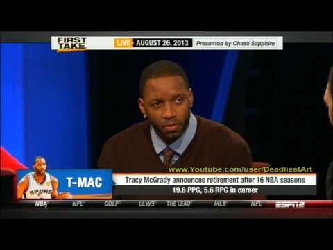 ESPN First Take | Tracy McGrady announces his retirement after 16 NBA seasons