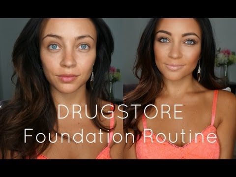 DRUGSTORE Foundation Routine!