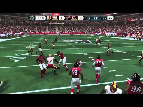 Football-NFL-Madden 15 :: Worst Passes EVER :: Redskins Vs. Falcons - Online Gameplay XboxOne