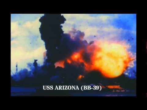 Pearl Harbor - Dec. 7, 1941 - The only color film of the attack