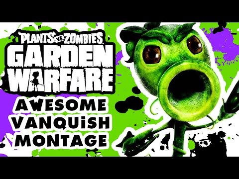 Plants vs. Zombies: Garden Warfare - Awesome Peashooter Vanquish Montage!