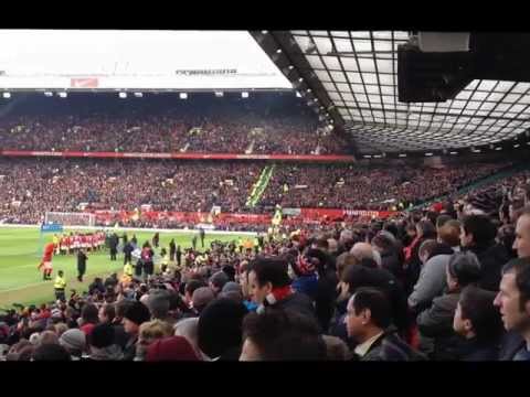 Man U vs Liverpool 2-1 (Old Trafford Rockin and Shaking)  13/01/2013