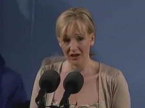 JK Rowling Harvard Commencement Speech Part 2 - June 5 2008