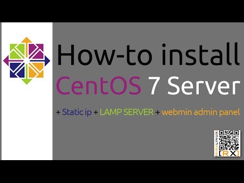 How-to install CentOS 7 Server + Static ip + LAMP SERVER + webmin admin panel [HD]