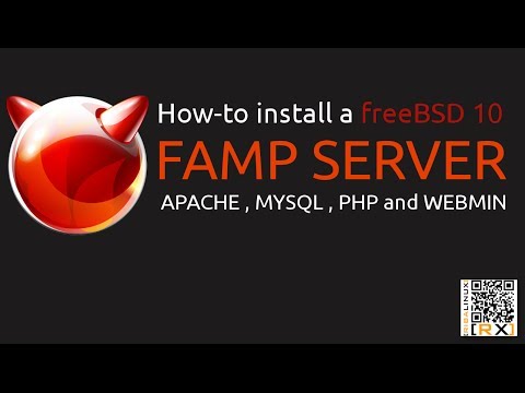 How-to install a freeBSD 10  FAMP SERVER | APACHE , MYSQL , PHP and WEBMIN [HD]