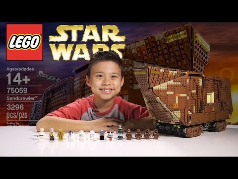 LEGO SANDCRAWLER - LEGO Star Wars Set 75059 Time-lapse, Stop Motion, Unboxing & Review