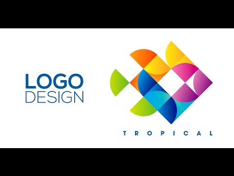 Professional Logo Design - Adobe Illustrator cs6 (Tropical)