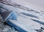 File - Arctic ice viewed from aboard the Norwegian Coast Guard vessel, "KV Svalbard", during Secretary-General Ban Ki-moon's visit to the Polar ice rim to witness firsthand the impact of climate change on icebergs and glaciers.