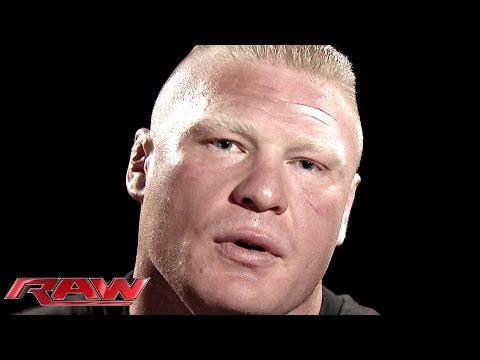 Brock Lesnar addresses his Night of Champions rematch against John Cena: Raw, Aug. 25, 2014