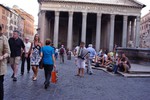 young gypsy boy performing accordion at piazza della Rotonda, Rome Italy