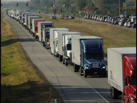 Suspicious Corporate Truck Convoy In Richmond Virginia