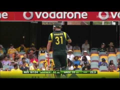 David Warner 163 V Sri Lanka - Commonwealth Bank Series 1st Final - Gabba 2012 - Full Highlights