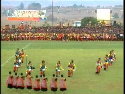 Their Royal Highnesses Princess Temaswati and Tiyandza of Swaziland Giya at Umhlanga Reed Dance 2010