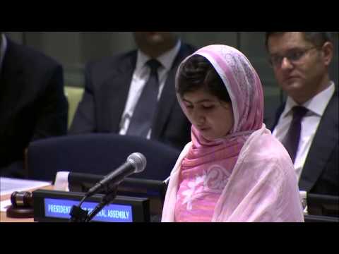 Malala Yousafzai addresses United Nations Youth Assembly