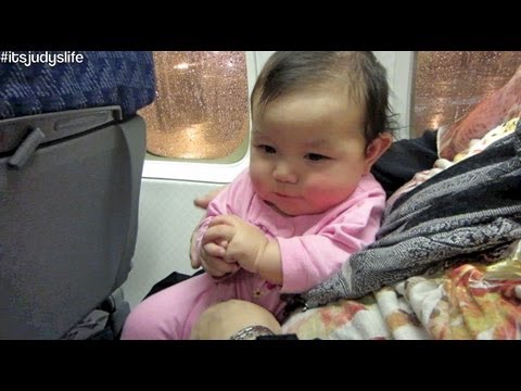 BABY ON A PLANE! - February 13, 2013 - itsjudyslife vlog