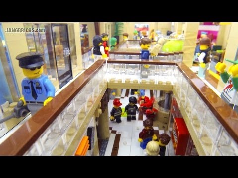 LEGO Shopping MALL! 10,000 pcs, 17 shops, 2 stories, custom MOC!