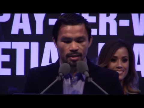 Manny Pacquiao vs Chris Algieri POST FIGHT PRESS CONFERENCE