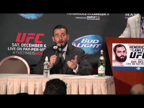 UFC 181: CM Punk Press Conference Highlights