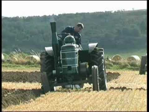 Field Marshal vintage tractor ploughing match near Alford