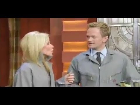 Neil Patrick Harris and Kelly Ripa inhale sulfur hexafluoride