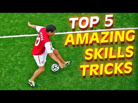 TOP 5 Amazing Football Soccer Skills To Learn Tutorial