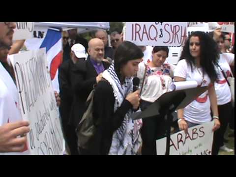 Southern California Assyrian American people protest against coward ISIS terrorist group