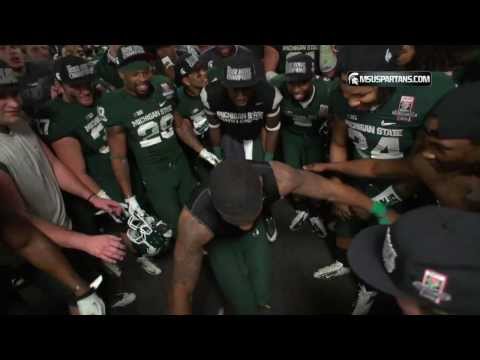 MSU Football Rose Bowl Post Game Locker Room Celebration