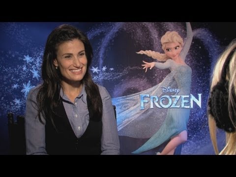 Idina Menzel talks about husband Taye Diggs in Disney's Frozen interview