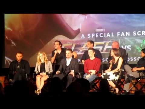 The Flash vs Arrow fan screening Q&A 1/4