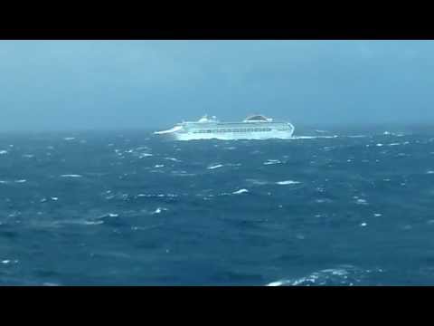 Cruise Ship in Bay of Biscay with VERY BAD weather