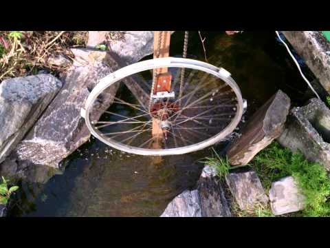 Windmill powered watermill.