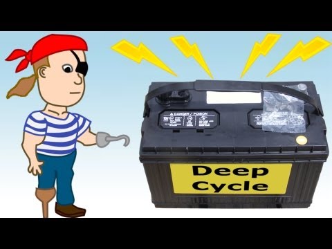 DIY Battery Bank for Backup Emergency Electricity - Pirate Lifestyle TV ™ Quickie 079