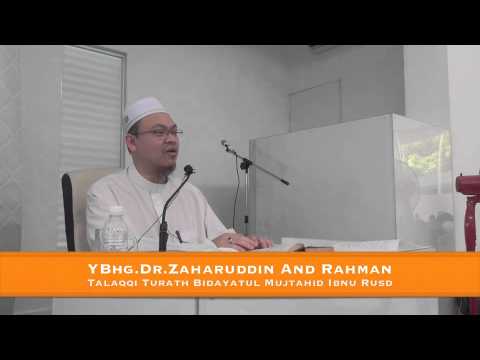 20-12-2013 DR.ZAHARUDDIN ABD.RAHMAN Tajuk : Talaqqi Kitab Bidayatul Mujtahid Sesi 1