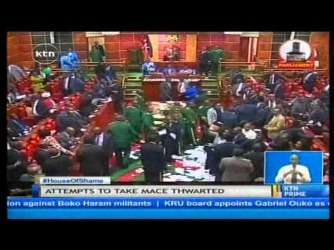 Parliament showdown: Controversy and fist fights experienced at the national assembly