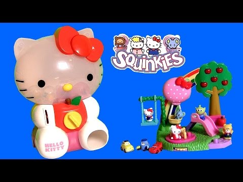 Huge Hello Kitty Squinkies Dispenser ❤ with 8 Exclusive Surprise Toys Inside by Disneycollector