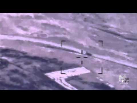 US Airstrike On ISIS Armored Personnel Carrier near Mosul, Iraq