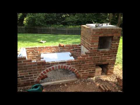 Argentine Grill & Brick BBQ Smoker Time Lapse