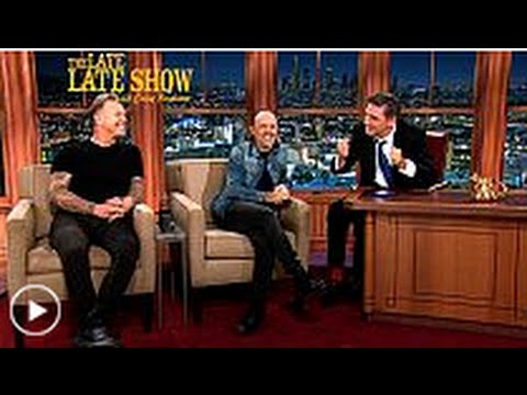 The Late Late Show James Hetfield and Lars Ulrich,Metallica 17 November 2014