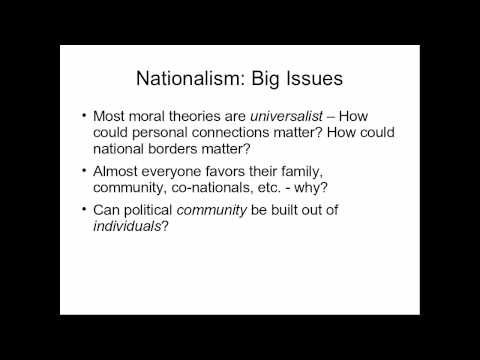 Nationalism vs. Cosmopolitanism (Part 1)