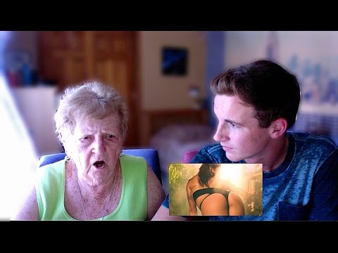 My Grandma Reacts to Anaconda Music Video by Nicki Minaj