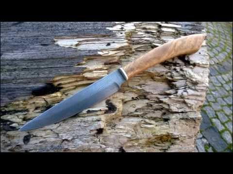 Knifemaking-Damascus steel knife