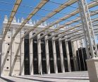 The exterior of the Belz Synagogue (Jacob Solomon)