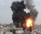 Israeli strikes in Gaza City - Reuters - November 17, 2012.