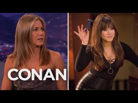 Jennifer Aniston's C*** Ring Necklace  - CONAN on TBS