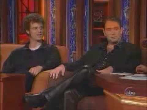 Matt Stone and Trey Parker on Jimmy Kimmel in 2003 (No blood for oil!)