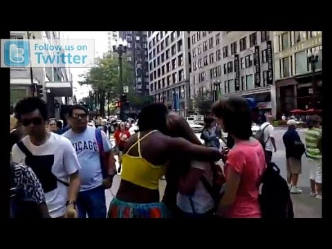 HEBREW ISRAELITES make WHITE COLLEGE GIRL CRY in CHICAGO - ISUPK