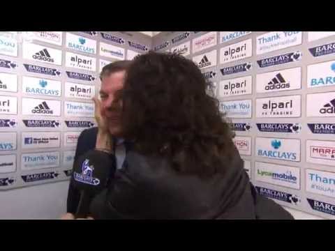 Russell Brand Hijacks Allardyce Interview - West Ham 2-1 Manchester City