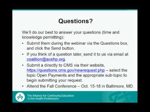 Webinar on the Physician Payments 