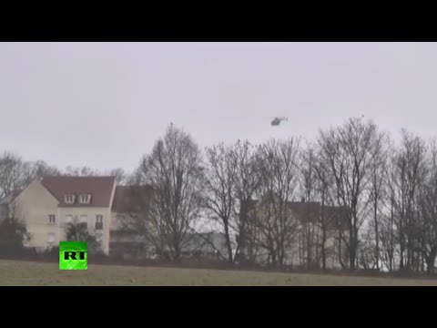 Hostage drama in Dammartin-en-Goele, police corner Charlie Hebdo shooting suspects (LONG VIDEO)